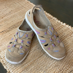 Ryka Tan leather‎ Performance Sandal Sz 6,Some Wear